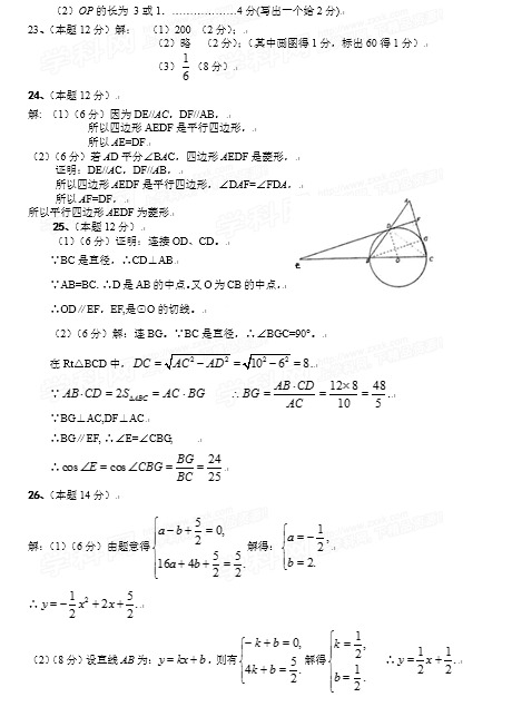 2015ݰ˳пѧ𰸣ͼƬ棩