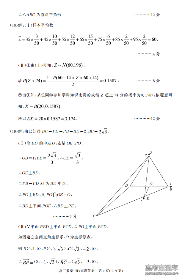 2016պϷʸ߿ģѧ𰸣