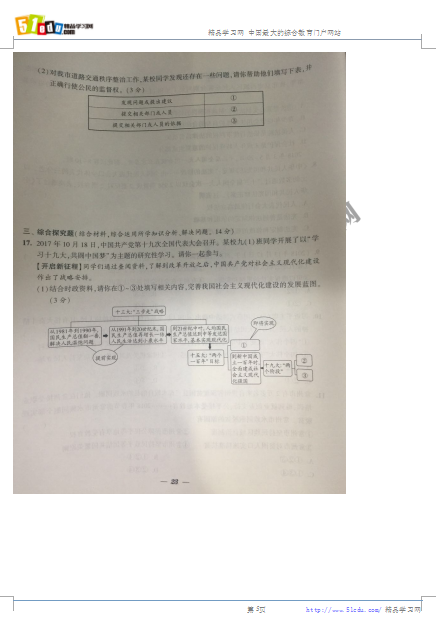 2018곣п˼ƷԾ𰸡п˼Ʒ⼰